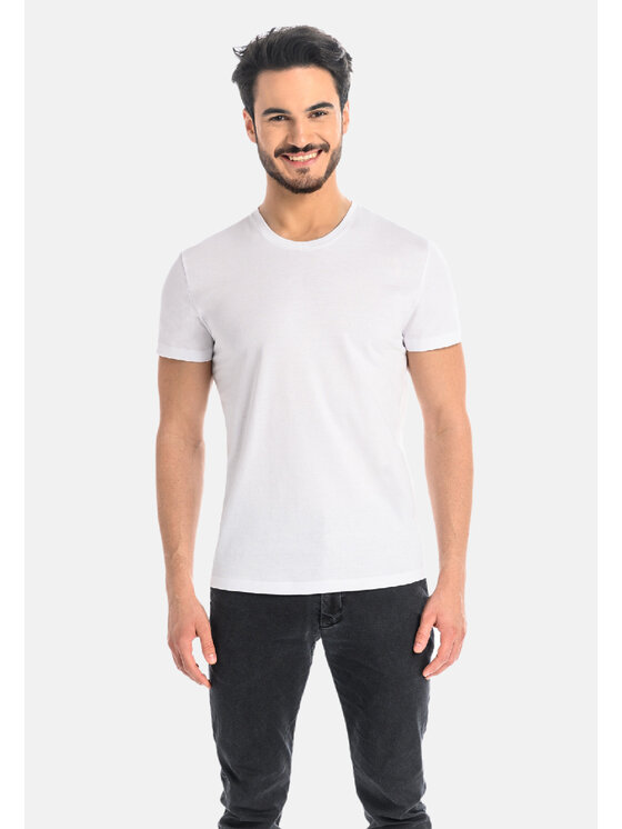 Teyli Teyli T-Shirt 535 Biały Classic Fit