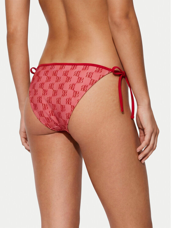 HUGO HUGO Dół od bikini Monogram Side Tie 50555665 Różowy