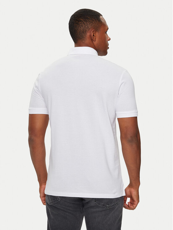 HUGO Hugo Polo Dereso222 50466202 Biały Slim Fit