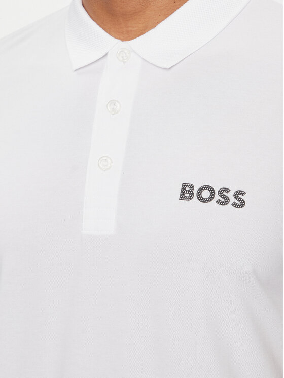 BOSS Boss Polo Paule 50512789 Biały Slim Fit
