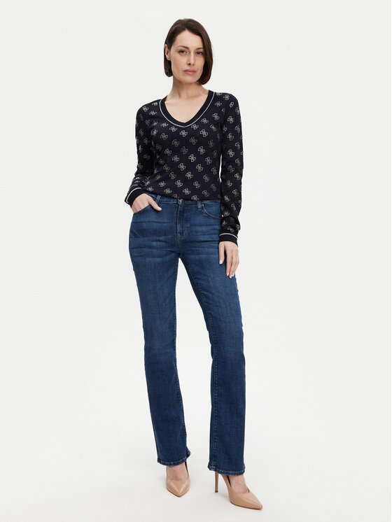 Guess Guess Svetr W5GR07 Z3D60 Tmavomodrá Regular Fit