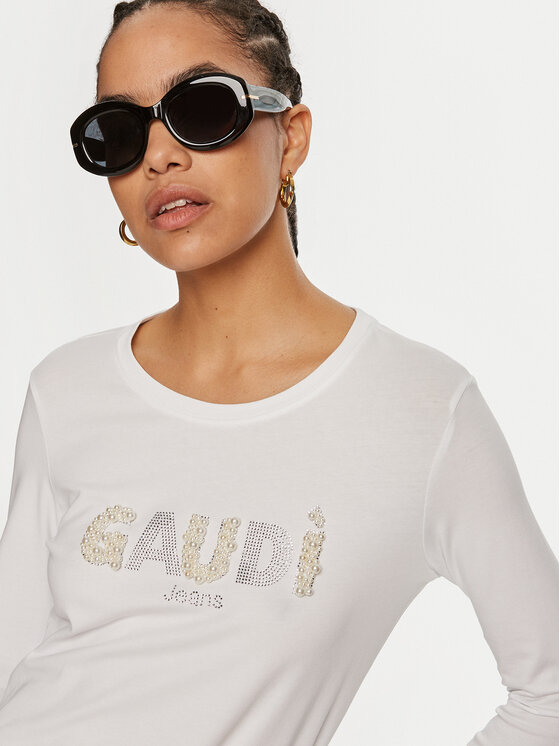 Gaudi Gaudi Bluzka 421BD64035 Biały Regular Fit