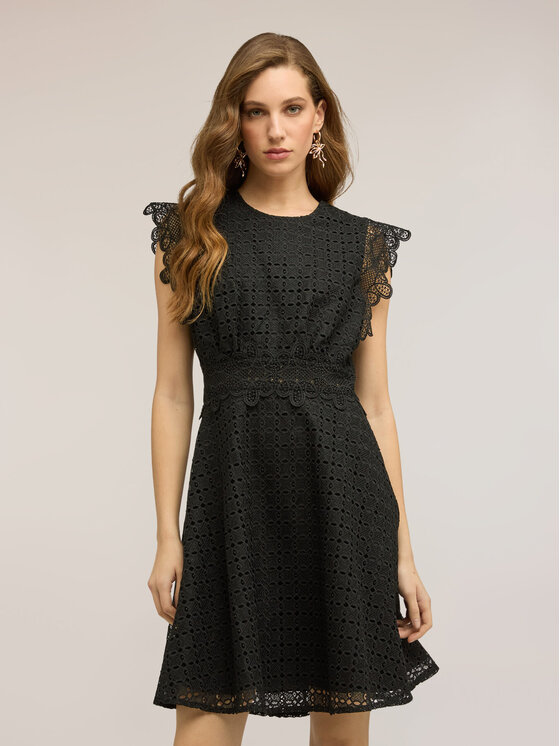 Motivi Motivi Abito da cocktail 7058Q003484N033 Nero Flared Fit