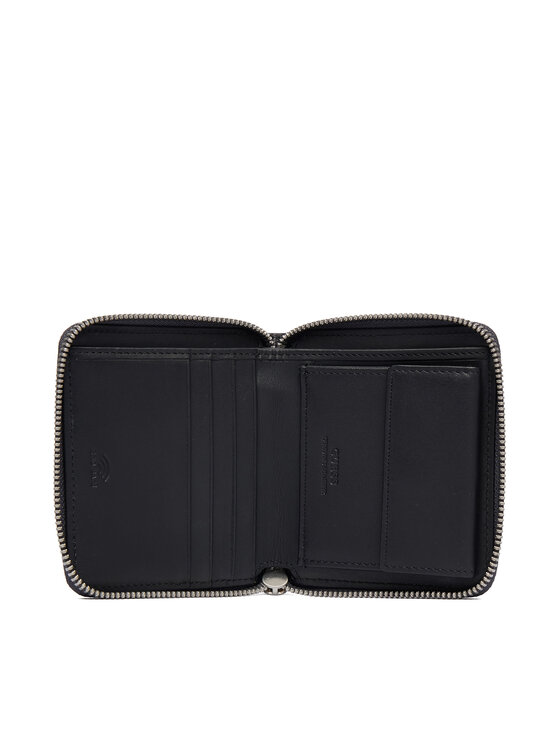 Guess Guess Малък мъжки портфейл SMMALO LEA02 Сив