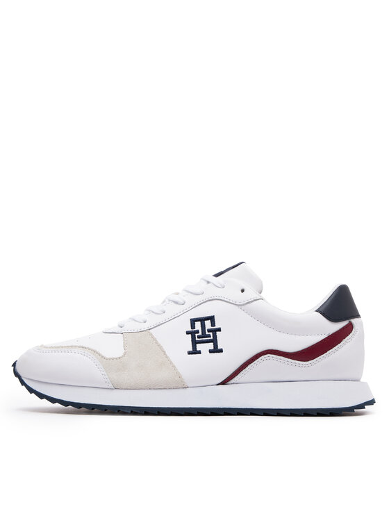 Tommy Hilfiger Tommy Hilfiger Sneakers Runner Evo Lth Mix FM0FM04959 Weiß