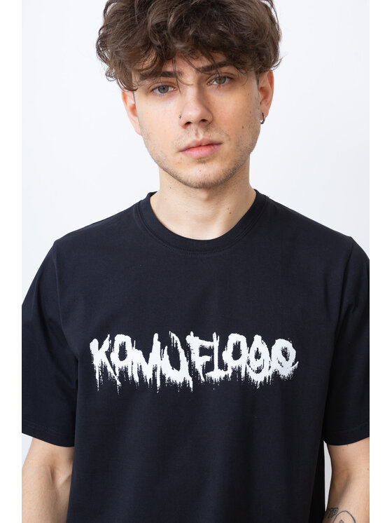 Kamuflage Kamuflage T-Shirt Abyss Czarny Relaxed Fit