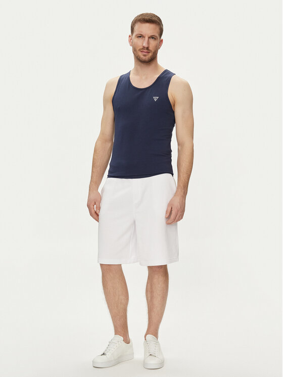 Guess Guess Tank top U97M02 KCD31 Tmavomodrá Regular Fit