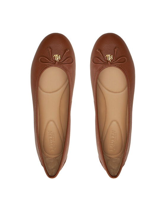 LAUREN RALPH LAUREN Lauren Ralph Lauren Baleriny 802942766002 Brązowy