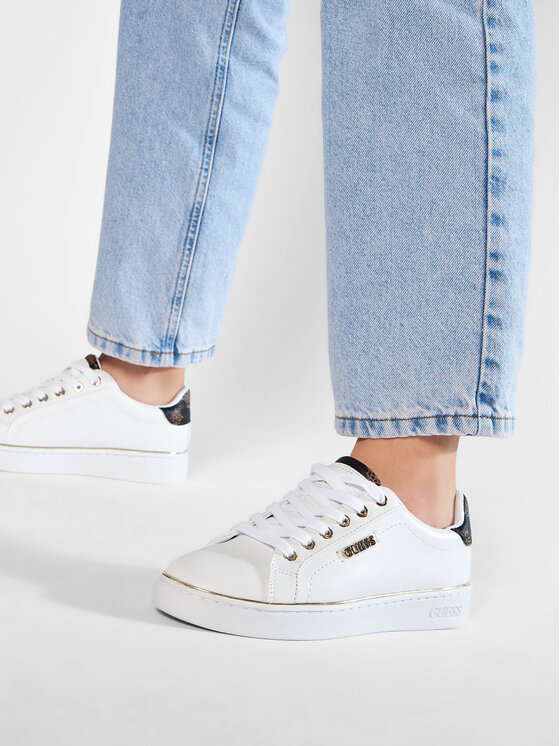 Guess Guess Sneakersy Beckie FL7BKI ELE12 Biały