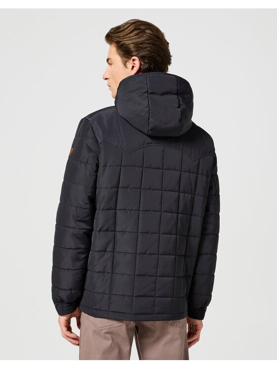 Wrangler Wrangler Kurtka puchowa TRANSITIONAL JACKET Czarny Regular Fit