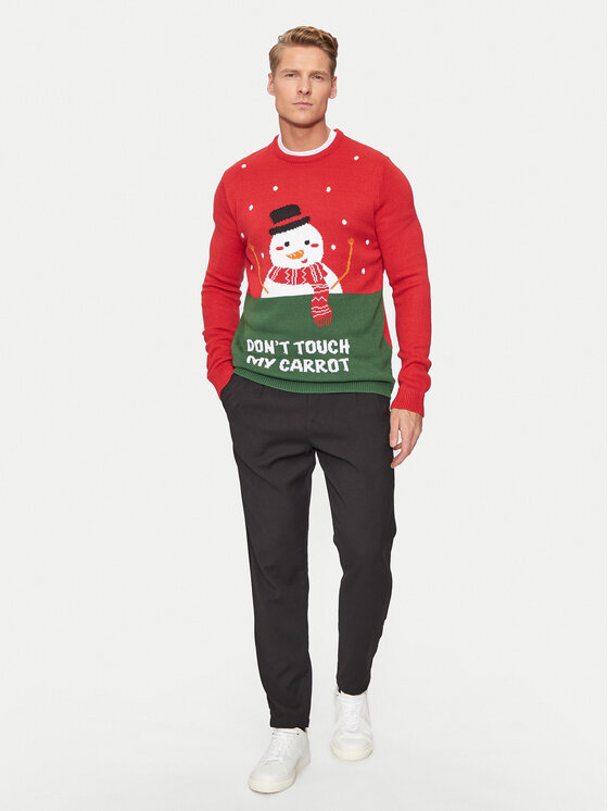 Only & Sons Only & Sons Sweater Xmas 22031170 Piros Regular Fit