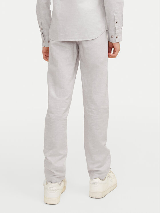Jack & Jones Junior Jack & Jones Junior Medžiaginės kelnės 12248903 Pilka Relaxed Fit