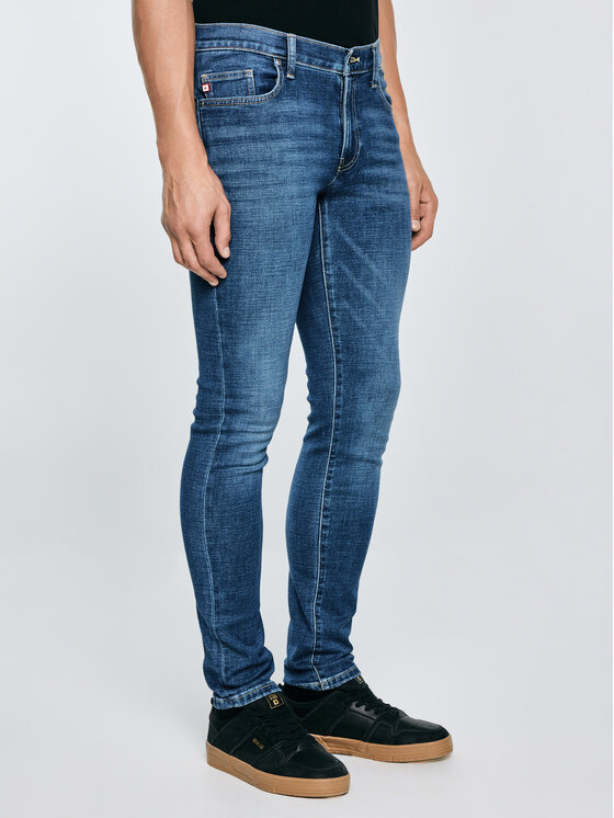 BIG STAR BIG STAR Jeansy JEFFRAY Niebieski Skinny Fit