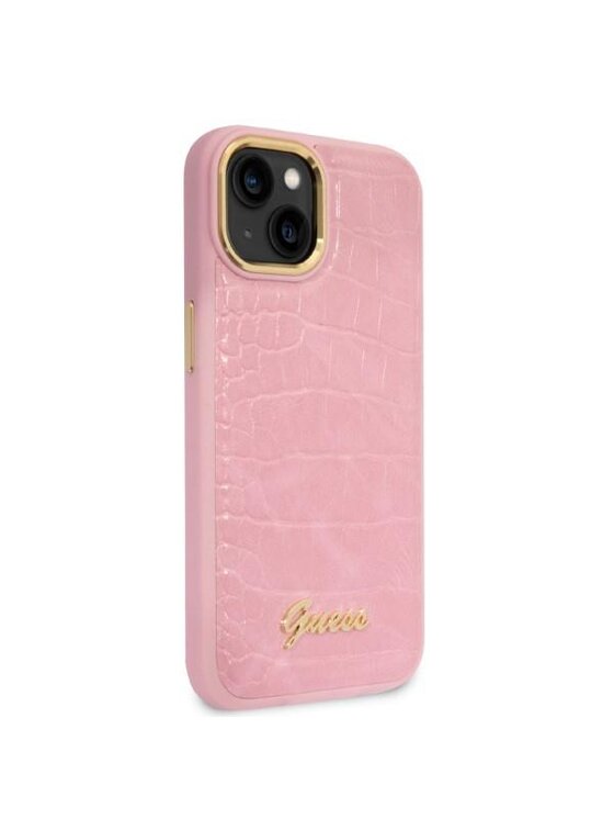 Guess Guess Etui na telefon iPhone 14 Plus Różowy