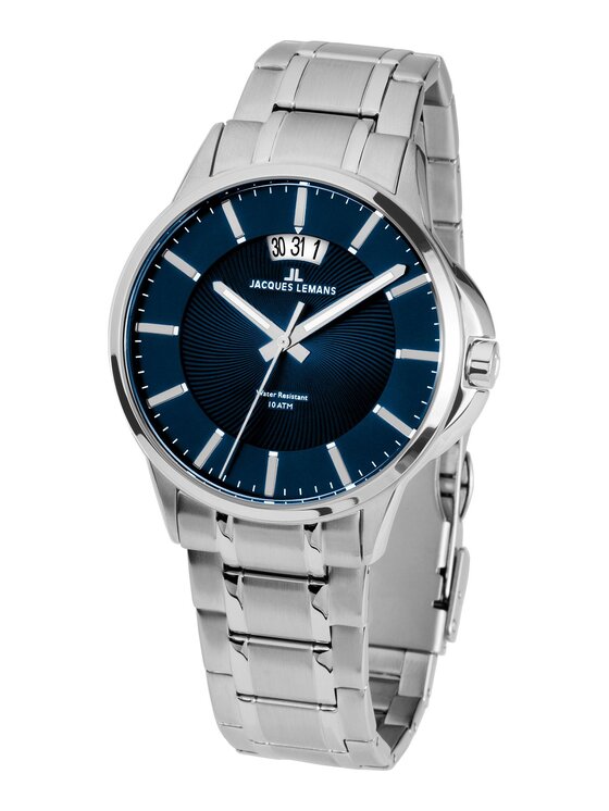 Jacques Lemans Jacques Lemans Zegarek 1-1540M Srebrny