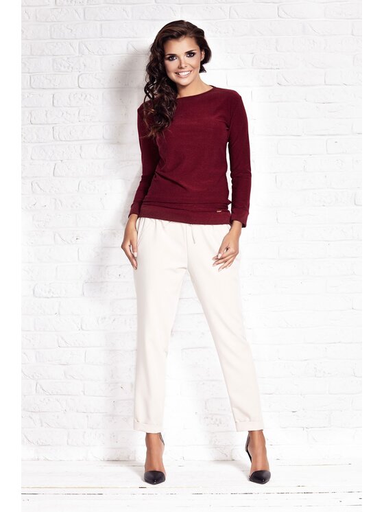 Sweter Awama, Rozmiar XL, Bordowy, A109