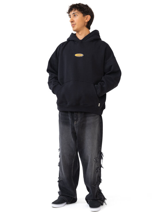 Mercur Mercur Bluza 90S Czarny Comfort Fit
