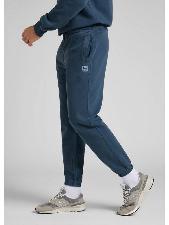 Lee Lee Spodnie dresowe SWEAT PANT Niebieski Loose Fit