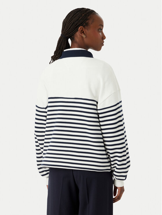 Tommy Hilfiger Tommy Hilfiger Mikina WW0WW50036 Biela Regular Fit