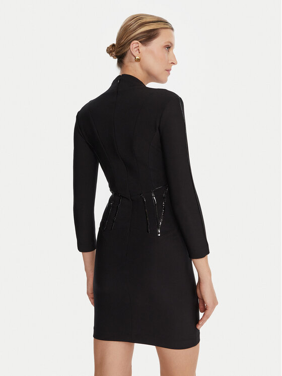 Elisabetta Franchi Elisabetta Franchi Sukienka koktajlowa AB-797-57E2-V590 Czarny Slim Fit