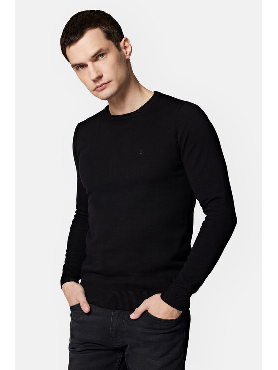 Lancerto Lancerto Sweter Tony SW073223000071 Czarny Regular Fit