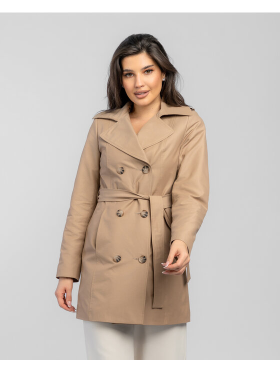 Salme Salme Trenčkot Ksenia Hnedá Regular Fit