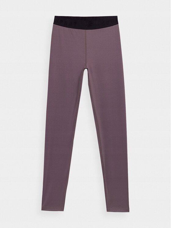 4F 4F Legginsy 4FAW23TFTIF153-82S Brązowy Regular Fit