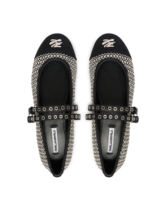 KARL LAGERFELD KARL LAGERFELD Μπαλαρίνες Karo KL40128 Μαύρο