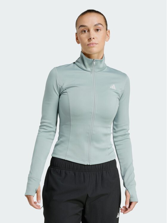 adidas adidas Bluza techniczna 155559 Zielony Slim Fit