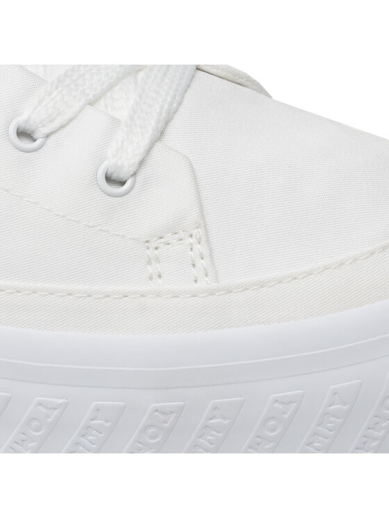 Tommy Hilfiger Tommy Hilfiger Αθλητικά Monochromatic Vulc Sneaker FW0FW06460 Λευκό