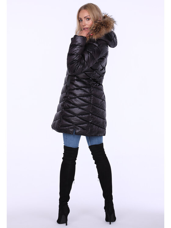 Perso Perso Dámská bunda BLH220036FR Černá Regular Fit