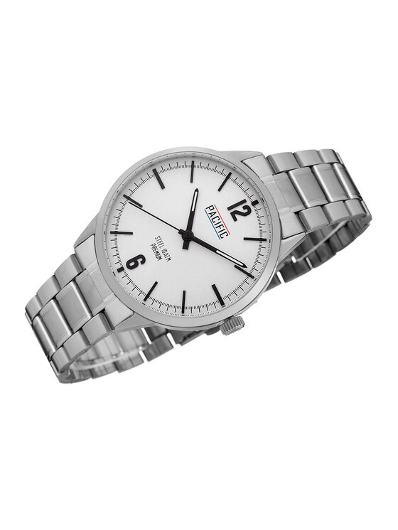 Pacific Pacific Zegarek PC00389 Srebrny