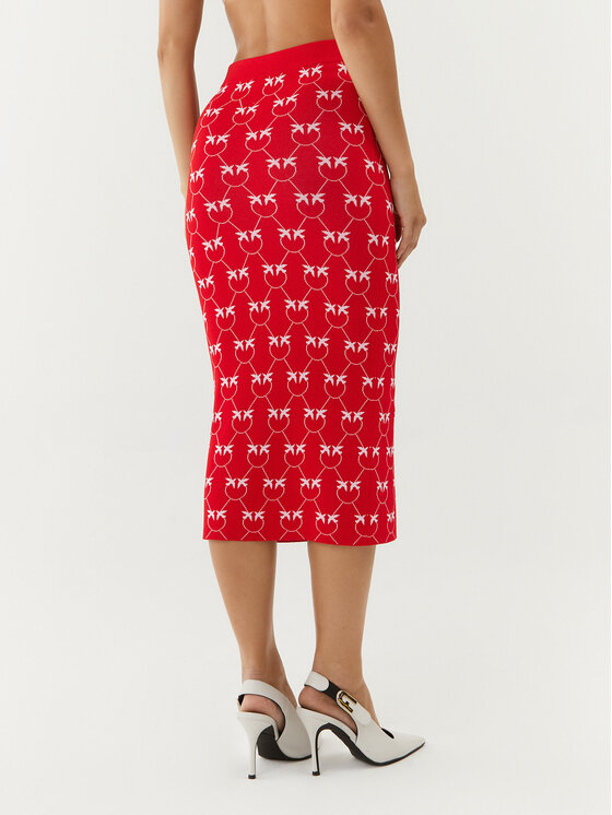 PINKO Pinko Puzdrová sukňa 100211 A0IS Červená Slim Fit