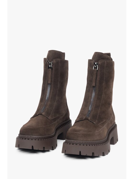 Estro Estro Μποτάκια ER00117958 Καφέ