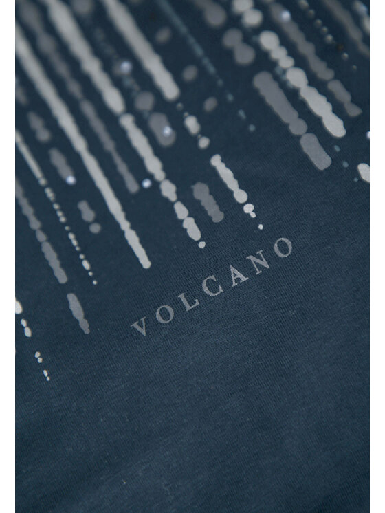 Volcano Volcano T-Shirt T-SEAR Granatowy Regular Fit