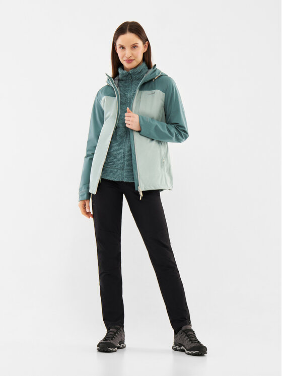 Viking Viking Kurtka softshell Ravelo 3w1 Lady Zielony Regular Fit
