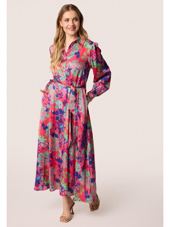 QUIOSQUE QUIOSQUE Sukienka codzienna 4VF005 Różowy Regular Fit