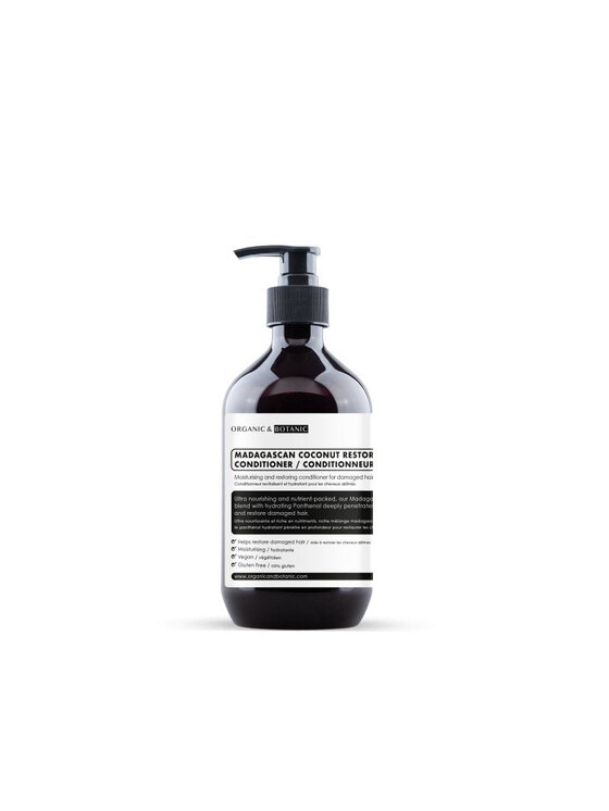 Organic & Botanic Organic & Botanic Szampon nawilżający z Madagaskarskim kokosem + odżywka Szampon do włosów
