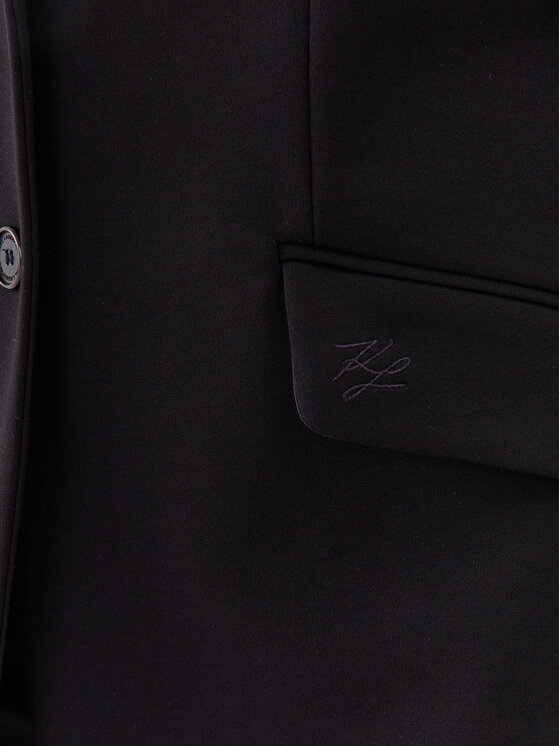 Blazer Noir Karl Lagerfeld Femme Taille 34 - Neuf Avec étiquettes, Rayonne, Motif Pois