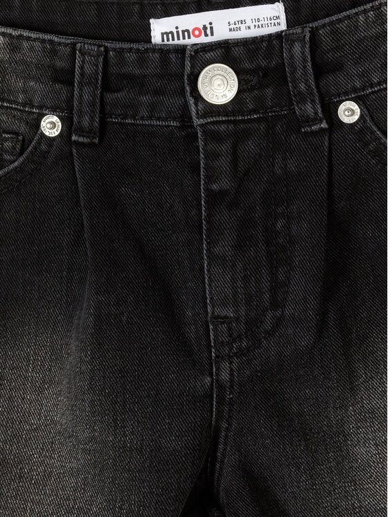minoti minoti Szorty jeansowe 30SHORT153 Czarny Regular Fit