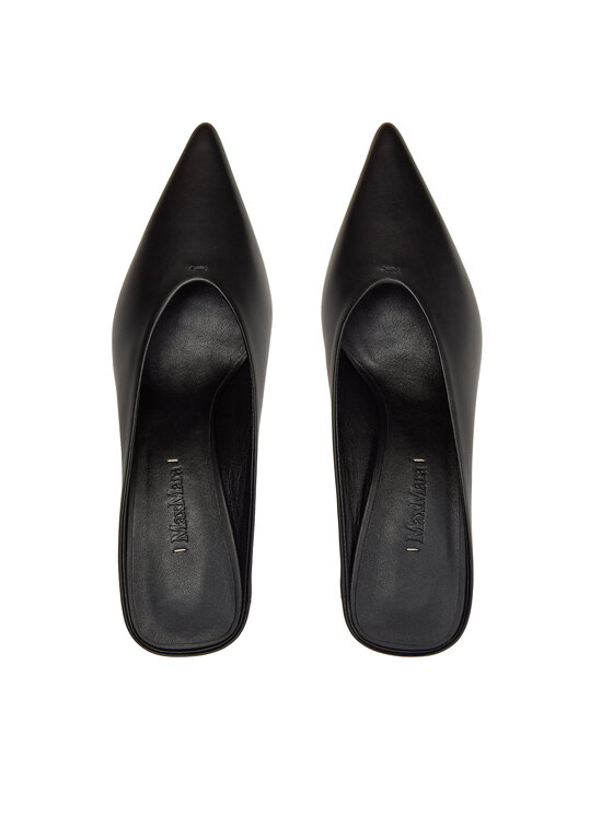 Max Mara Max Mara Шльопанці Mmmulecalf 24245261716 Чорний