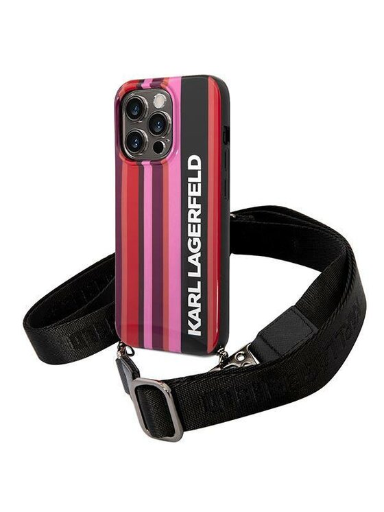 Etui na telefon KARL LAGERFELD, Różowe, iPhone 14 Pro Max