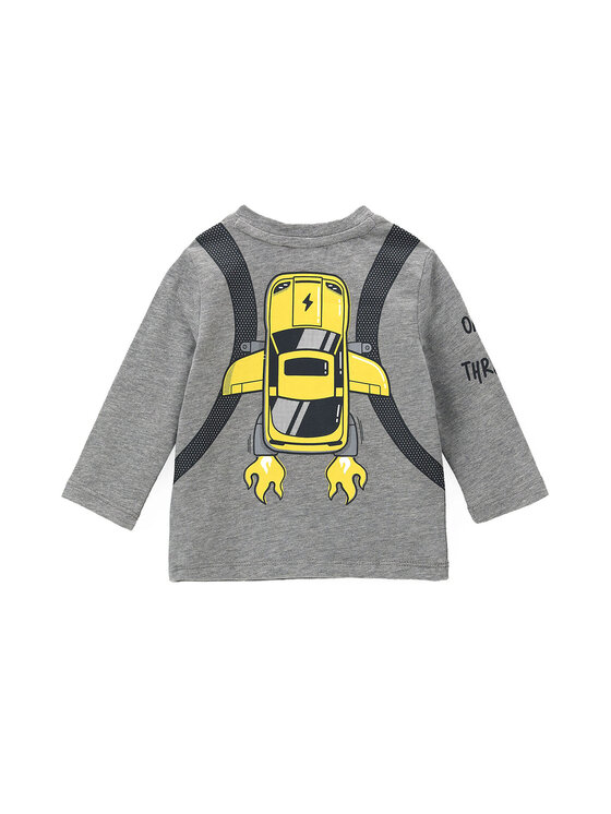 Original Marines Original Marines Тениска с дълъг ръкав DCA0707NM Сив Regular Fit