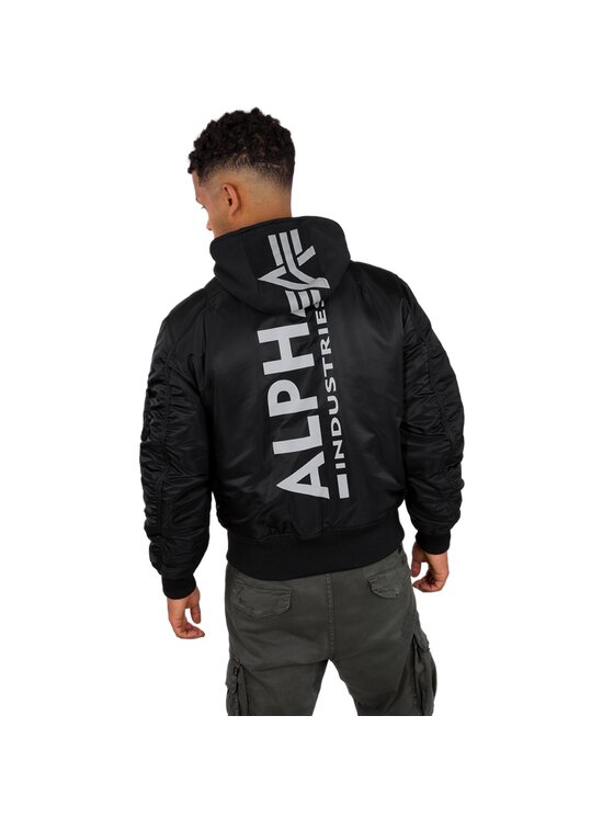Alpha Industries Alpha Industries Bundy bomber AI.128113-285-3XL Čierna Slim Fit