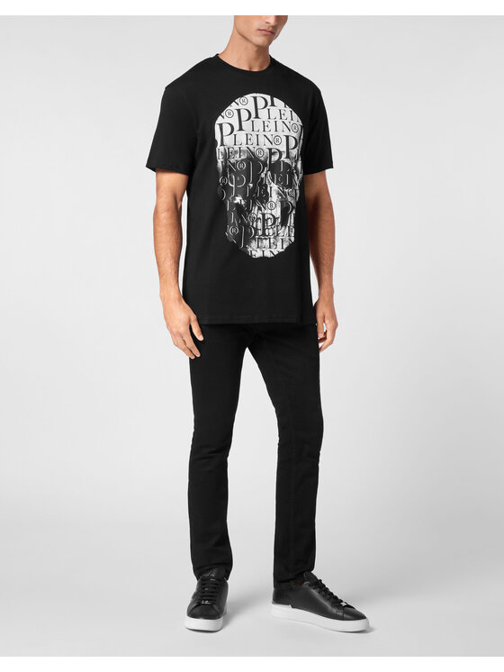 PHILIPP PLEIN PHILIPP PLEIN Tričko 9419 Čierna Regular Fit