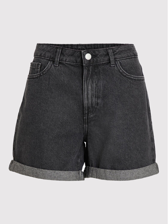 Vila Vila Džínsové šortky Pina 14074944 Čierna Relaxed Fit
