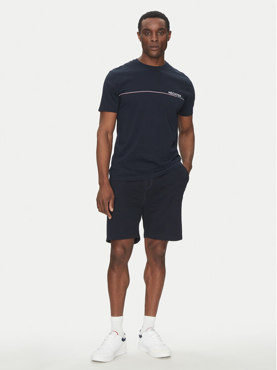 Hechter Paris Hechter Paris T-Shirt 75008 151919 Tmavomodrá Regular Fit