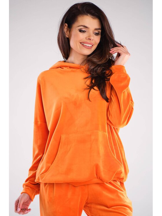 Awama Awama Bluza A420 Pomarańczowy Basic Fit
