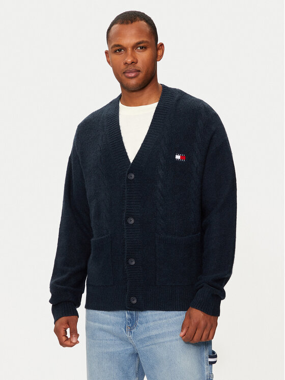 Tommy Jeans Tommy Jeans Кардиган DM0DM19441 Cиній Boxy Fit