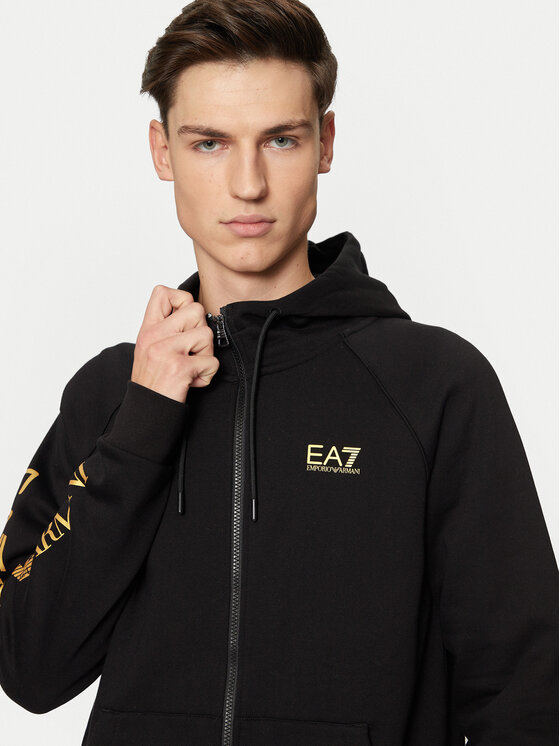 EA7 Emporio Armani EA7 Emporio Armani Mikina 8NPM22 PJ07Z 0208 Černá Regular Fit